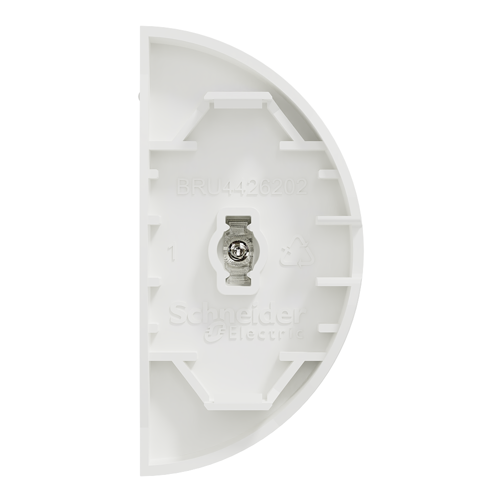 Odace demi enjo lumineux 2xVV pous blanc